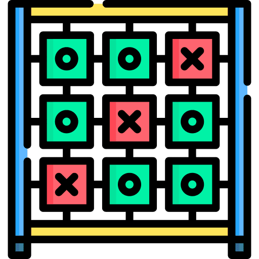 Tic tac toe kid play entertainment icon