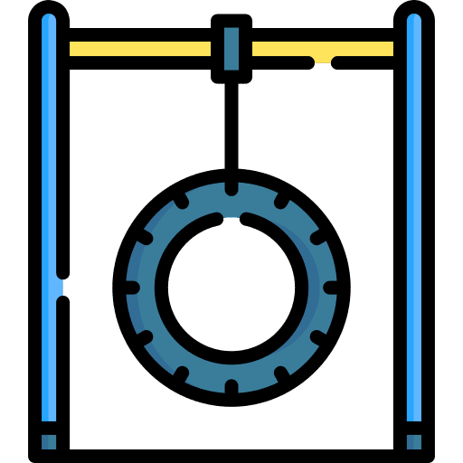 Tire entertainment swing playground icon