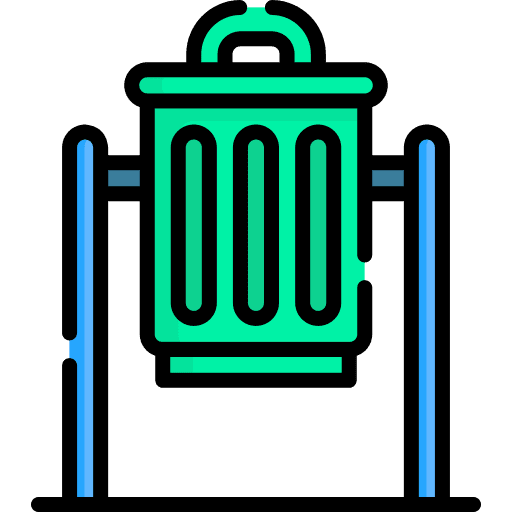 Trash bin can city trash icon