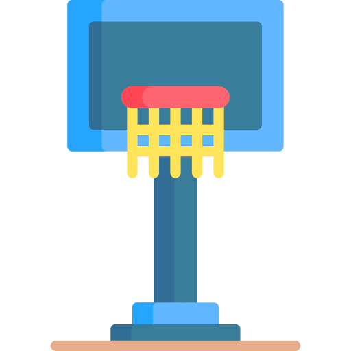 Basketball hoop sport team equipment basketball court icon