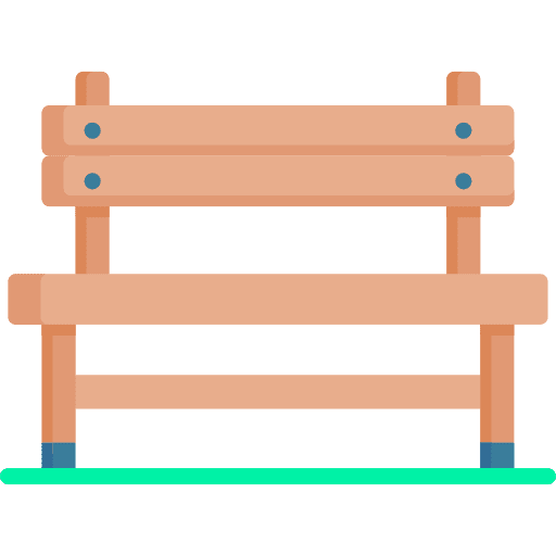 Bench bench wooden architecture and city icon