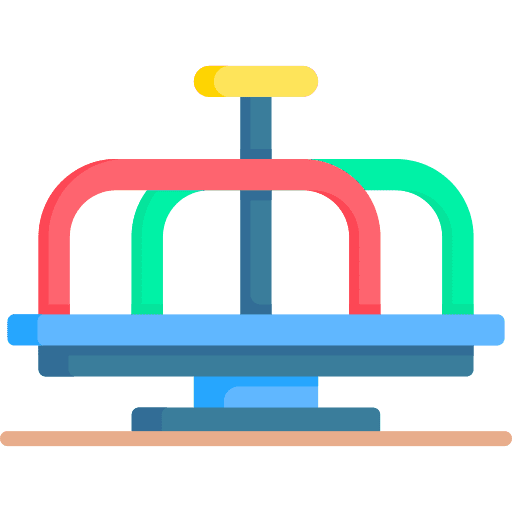 Merry go round fun fair ground merry go round icon