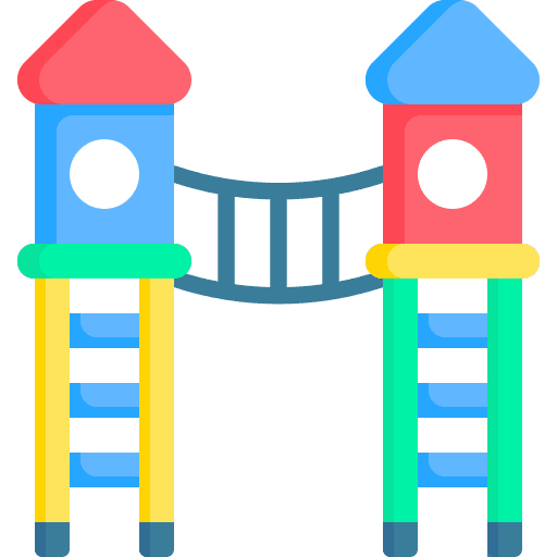 Playground childhood kindergarten entertainment icon