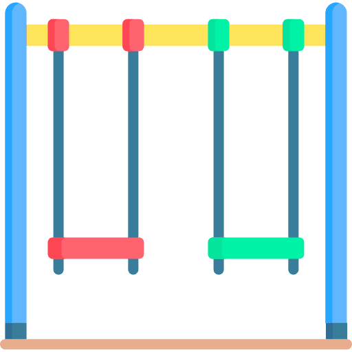 Swing park playground swing icon