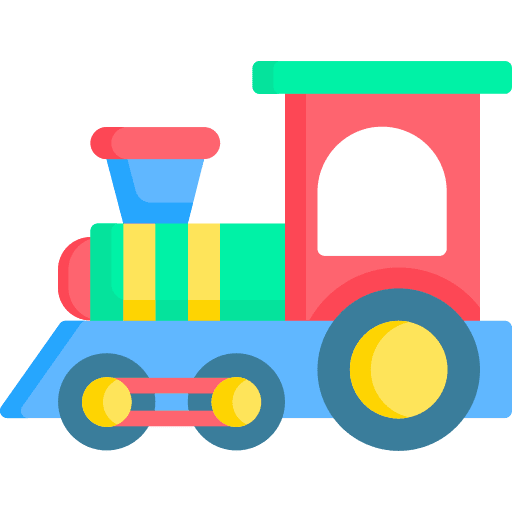 Train playground train fairground icon