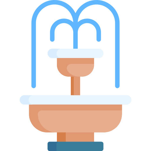 Fountain fountain park city icon