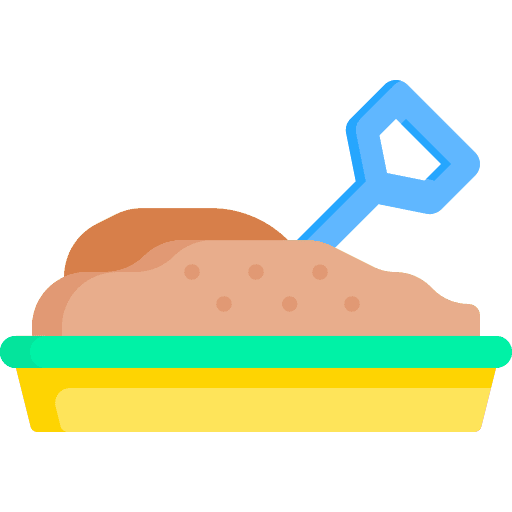 Sandbox play sandbox kid and baby icon