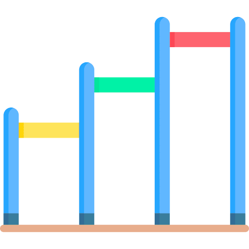 Chin up bar chin up bar playground fitness icon