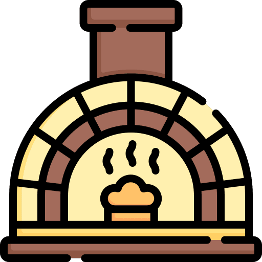 Oven bread bakery cake icon