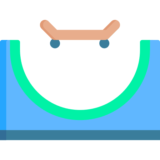 Skate park sports and competition playground skate park icon