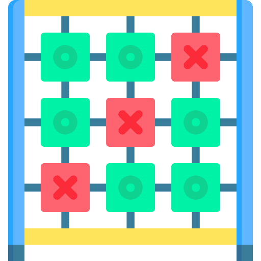 Tic tac toe game crosses entertainment icon