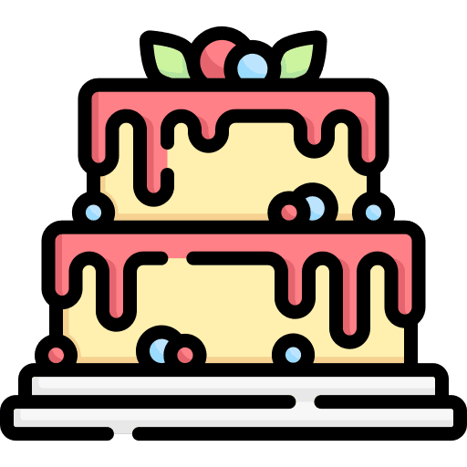 Cake food and restaurant cake food icon