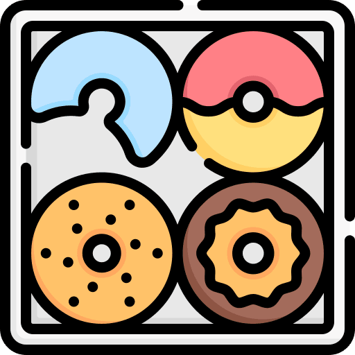 Donut snack dish donut icon