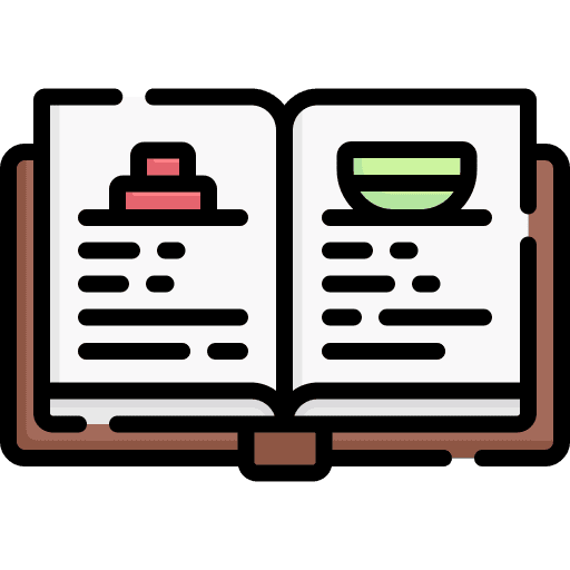 Recipe book education recipe cook book icon