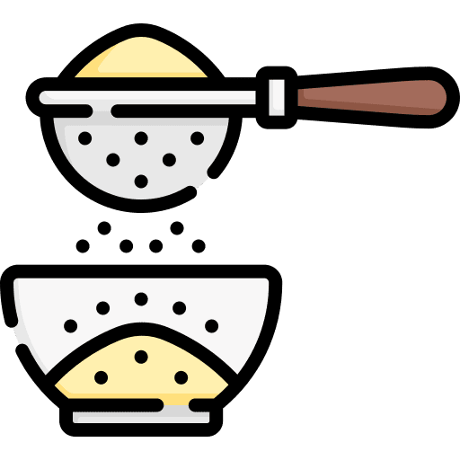 Sifter flour powder sift icon