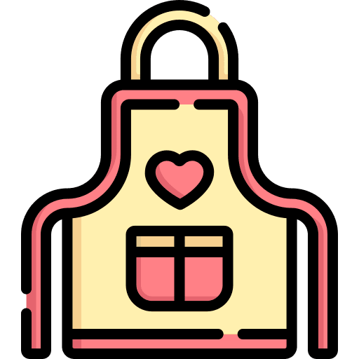 Apron security cover worker icon