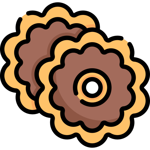 Cookie sweet biscuit chocolate icon