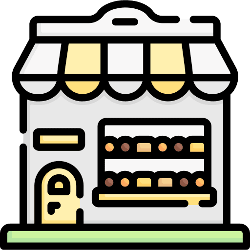 Bakery food store shop bakery icon