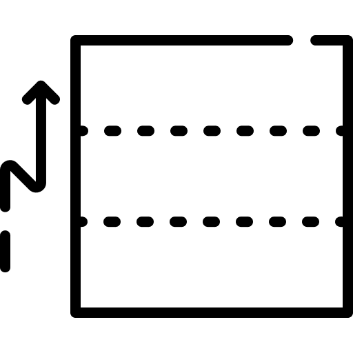 Origami art craft arrow icon