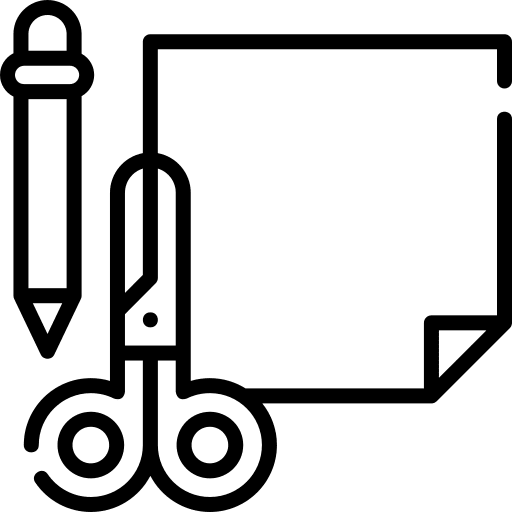 Origami folding art craft icon