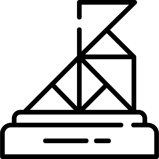 Trophy craft award origami icon