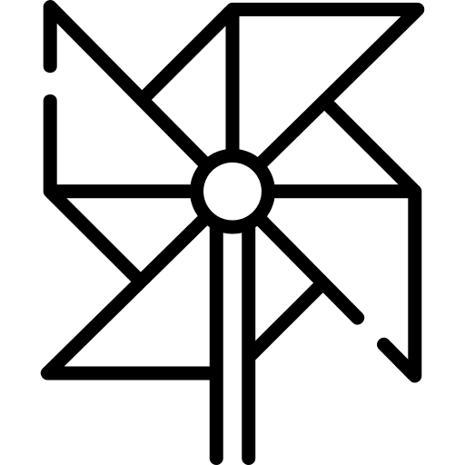 Windmill pinwheel windmill art and design icon