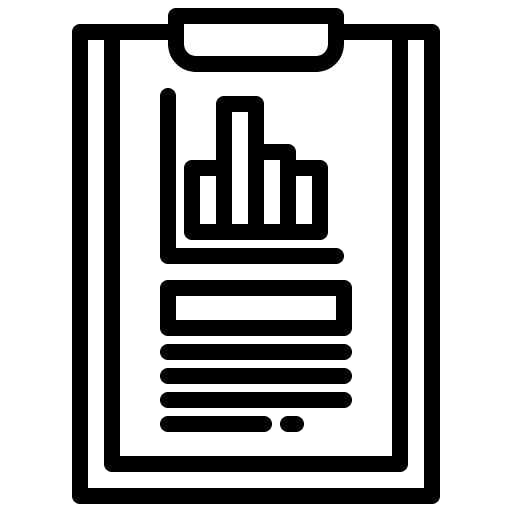 Clipboard seo report report business and finance icon