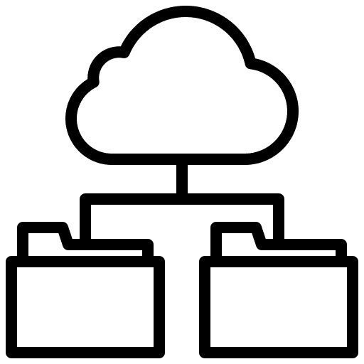 Cloud seo and web cloud connection icon