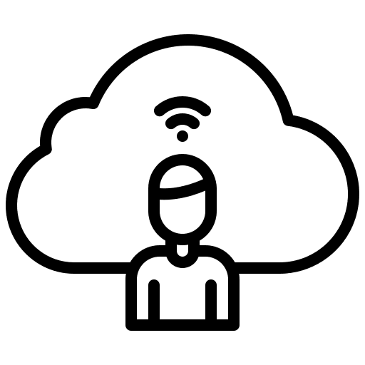 Cloud seo and web cloud storage seo icon