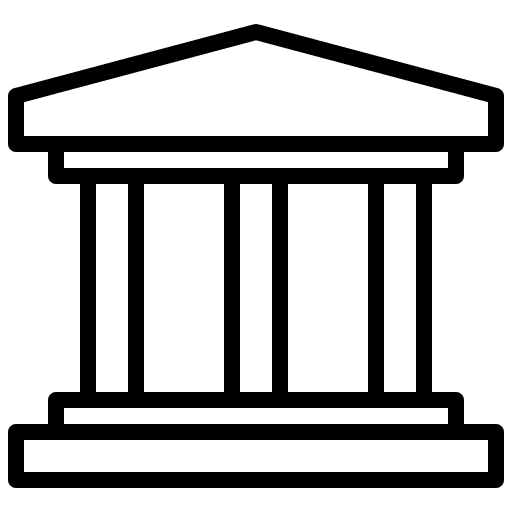 Bank government bank banking icon