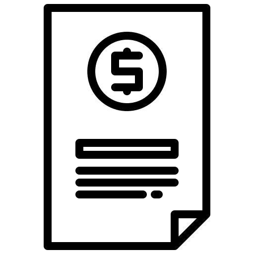 Invoice invoice seo bill icon