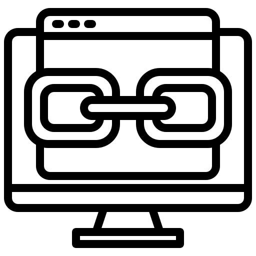 Link hyperlink computer interface icon