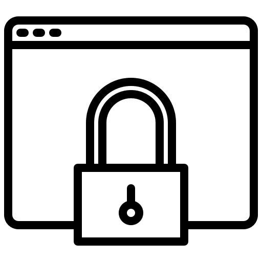 Lock password security seo icon