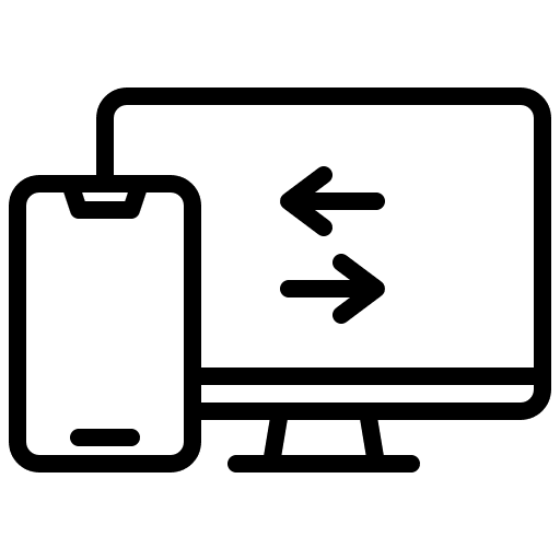 Responsive smartphone computer seo and web icon