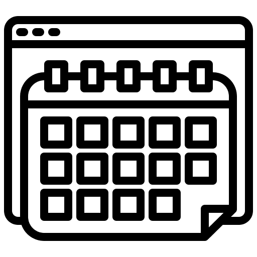 Calendar calendar time time and date icon