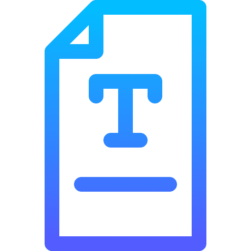Font files and folders typography ui icon