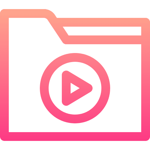 Video folder multimedia video folder icon