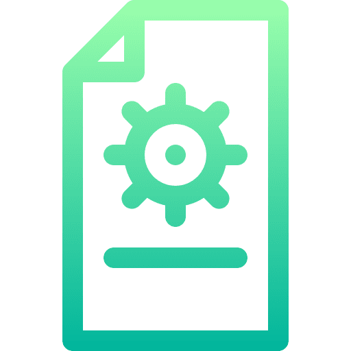 Settings cogwheel settings file icon