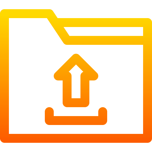 Upload upload symbols folder icon