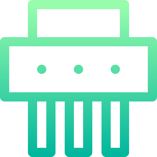 Paper shredder machine paper cutter paper shredder icon