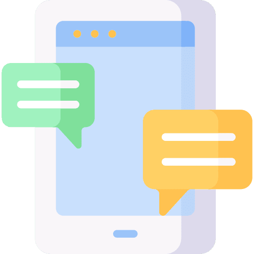 Chat smartphone mobile app communications icon