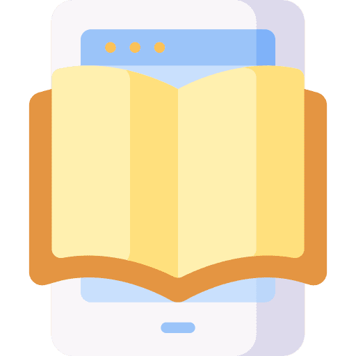 Ebook smartphone digital book book icon