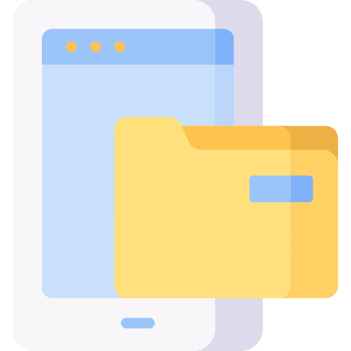 Folder files and folders mobile phone application icon