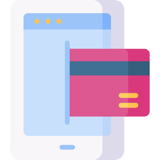 Mobile payment mobile business and finance credit card icon