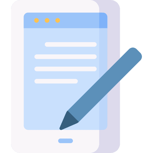 Write content write education icon