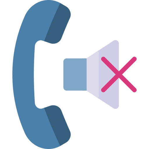 Mute call multimedia conversation icon