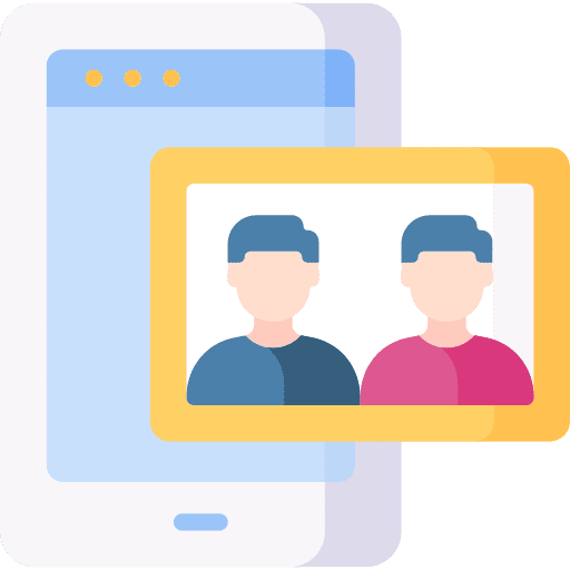 Photo friends electronics memories icon