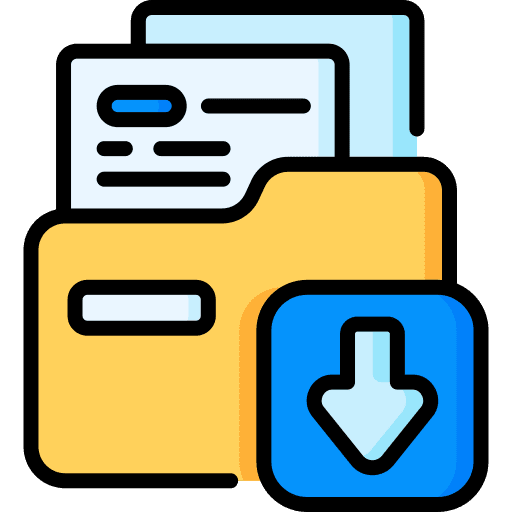 Attachment folder attach user interface icon
