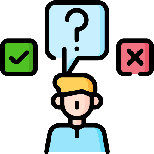 Decide decision marketing check icon