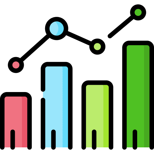 Bar chart chart business profit icon